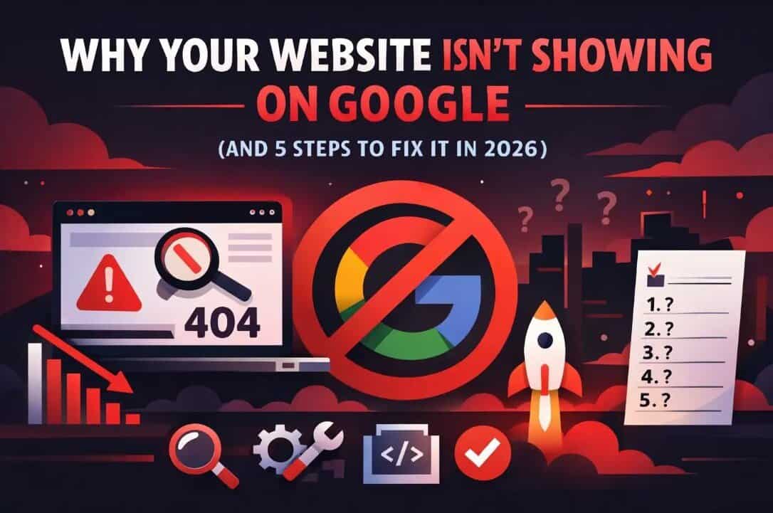 Why Your Website Isn't Showing on Google (And 5 Steps to Fix It in 2026)