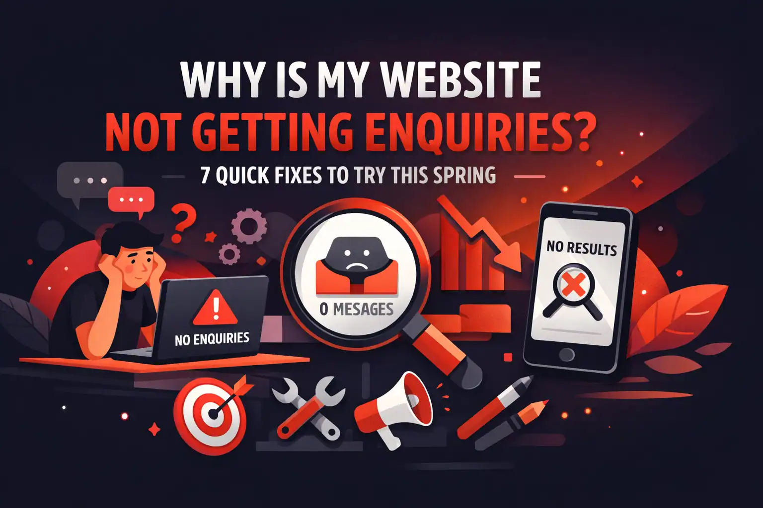 Why Is My Website Not Getting Enquiries? 7 Quick Fixes to Try This Spring